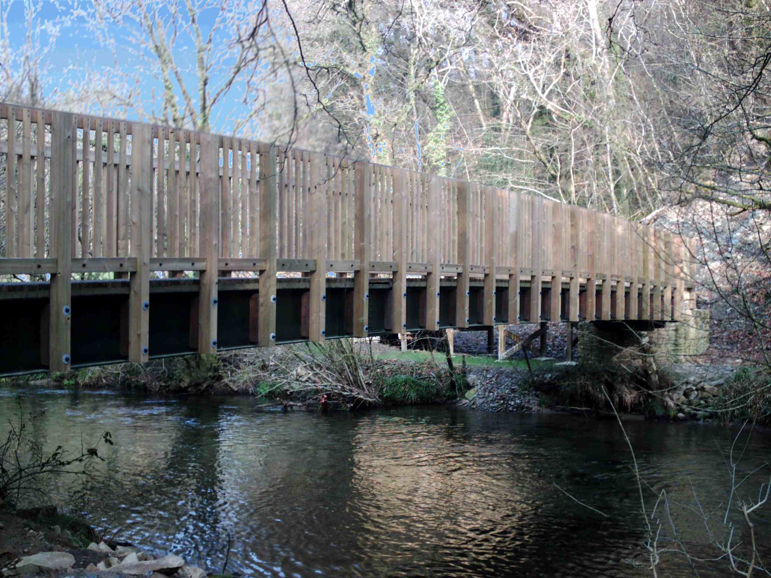Walkham; Steel and Timber bridge